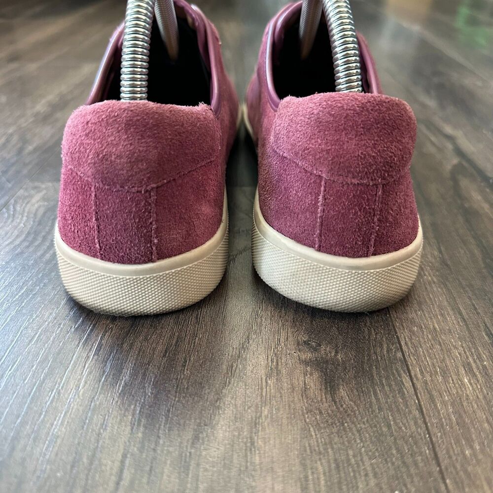Vionic Slip-On Sneakers Jean Suede Magenta Berry Purple Orthotic Shoes Size 9.5 - Picture 4 of 10